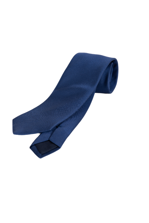 Cravatta uomo Bergamotto - Blu tinta unita