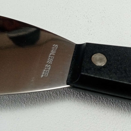 Fiorellini spatola raschietto inox da 80mm con manico in legno