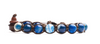 TAMASHII Bracciale Agata Blu Striata