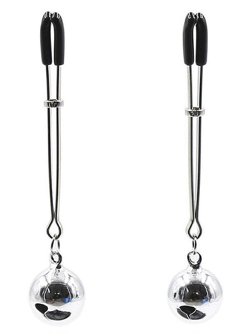 Pinzette Capezzoli con Campanellino Argento