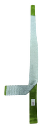 Cravatta uomo Altea - Maglia di seta verde/bianco