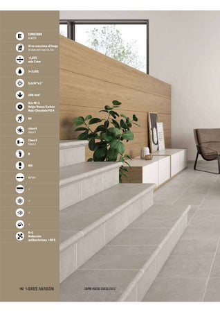 Angolo klinker 330x330x18mm serie Capri colore Beige - 1pz