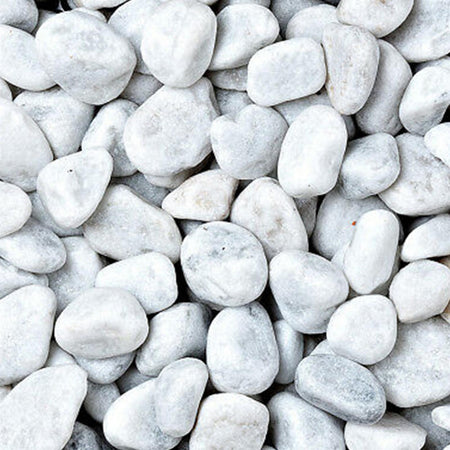 Ciottoli marmo bianco Carrara, sassi decorativi per giardini, sacco da 25 kg
