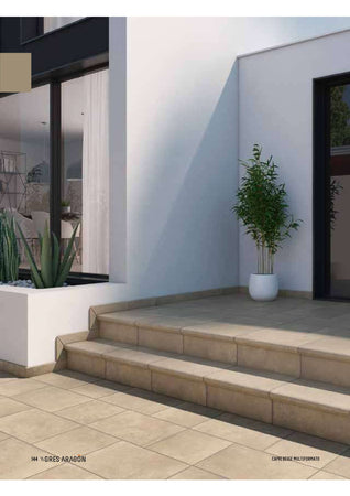 Gradino klinker 325x330x18mm serie Capri colore Beige - 1pz