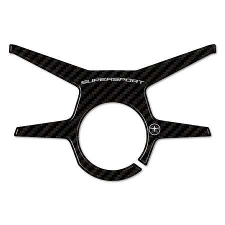 Adesivo 3D Protezione Piastra Forcella compatibile con Moto Ducati Supersport