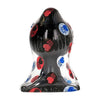 ALL BLACK butt plug maxi dildo spina anale 18 cm