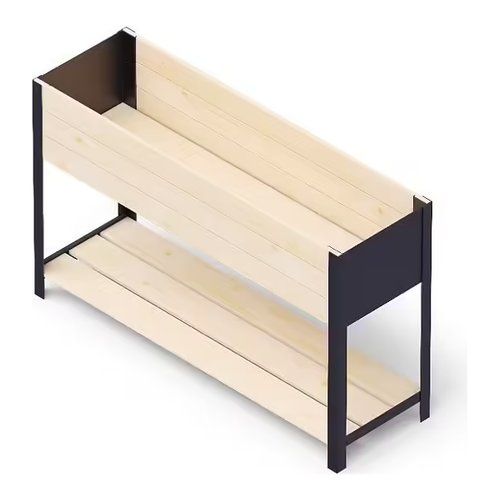 Fioriera kronus 0529 upyard modern box high natural e nero