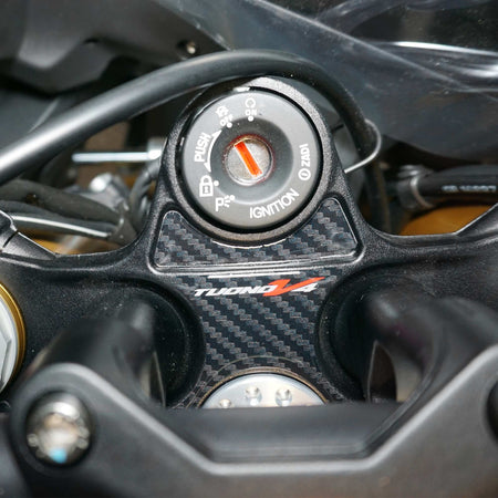Adesivo 3D Protezione Piastra Forcella Moto compatibile con Aprilia Tuono V4