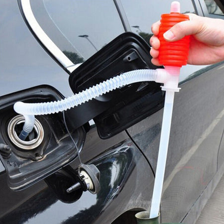 Pompa Travaso Manuale A Sifone Succhia Aspira Liquidi Carburante Vino Acqua Olio