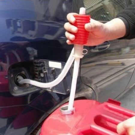 Pompa Travaso Manuale A Sifone Succhia Aspira Liquidi Carburante Vino Acqua Olio