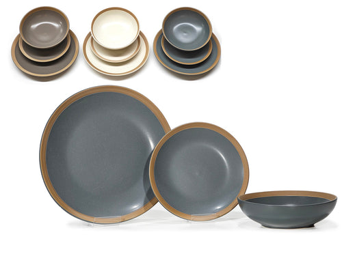 Piatto Fondo Servizio 'Domus' 3 Colori Assortiti