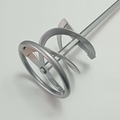 Frusta da 100mm elicoidale in acciaio zincato attacco esagonale per mescolatore