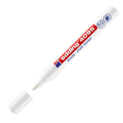 Marcatore Edding 4095 Punta Conica Gesso Liquido Bianco