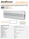 Alca Power lampada d' emergenza da incasso/superficie 6500K 400lm SE+SA AP49116