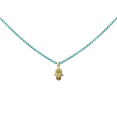 Rue des mille - GIROCOLLO MANO DI FATIMA CATENA CON VERNICE - ORO 18KT