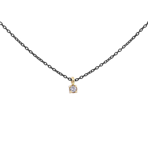 Rue des mille - GIROCOLLO CASTONE CATENA CON VERNICE E DIAMANTI LAB GROWN - ORO18KT