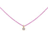 RUE DES MILLE - GIROCOLLO CASTONE CATENA CON VERNICE E DIAMANTI LAB GROWN - ORO18KT