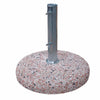 Base in cemento 25 kg per ombrellone da giardino, marmetta tonda in ghiaia