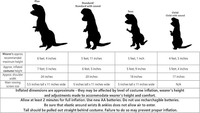 Rubies Costume Gonfiabile T-Rex