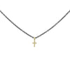 RUE DES MILLE - GIROCOLLO CROCE CATENA CON VERNICE - ORO 18KT