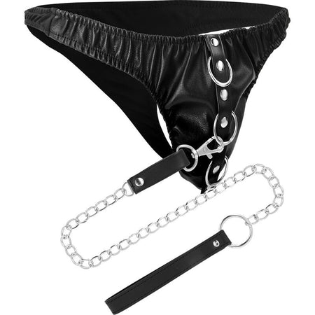 Slip Uomo con Guinzaglio DARKNESS BLACK UNDERPANTS