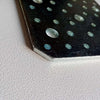 Piastra 4x120x300mm super pesante diritta con angoli smussati zincata bianca