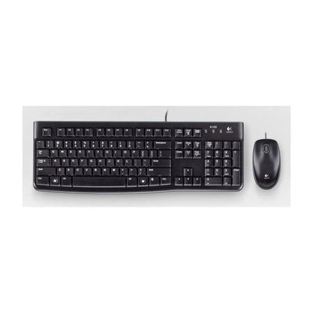 Logitech Desktop MK120 tastiera Mouse incluso USB QWERTY Spagnolo Nero