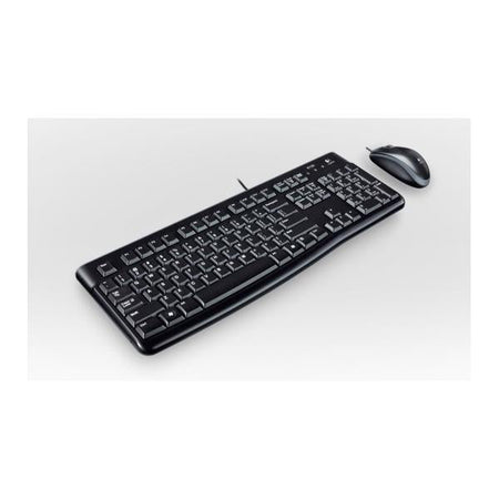 Logitech Desktop MK120 tastiera Mouse incluso USB QWERTY Spagnolo Nero