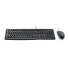 Logitech Desktop MK120 tastiera Mouse incluso USB QWERTY Spagnolo Nero