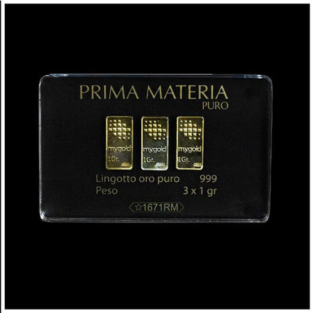 Prima Materia - Lingotti in Oro 3gr 999 in blister