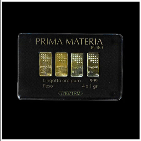 Prima Materia - Lingotti in Oro 4gr 999 in blister