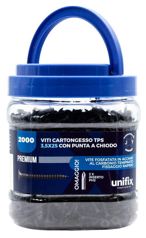 Vite premium autofilettante per cartongesso 3,5x25mm - 2000pz