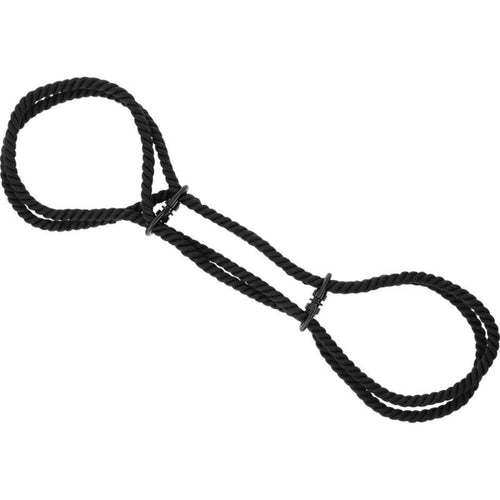 Manette Cavigliere in Cotone 100% DARKNESS BLACK ROPE HANDCUFFS