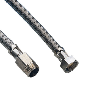 Flessibile acqua ridotto prolungato da MF 1/2" x 3/8" x 40cm rivestimento in acciaio inox per rubinetto