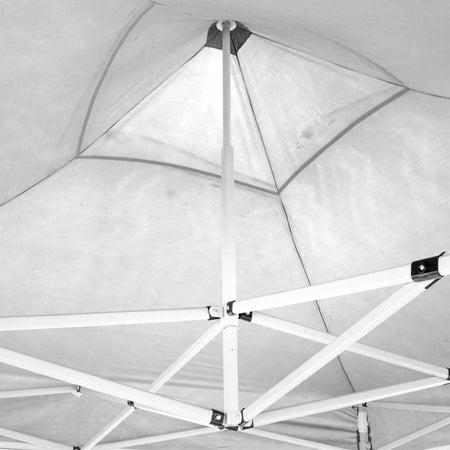 Gazebo bianco 3x4,5 pieghevole a fisarmonica da campeggio