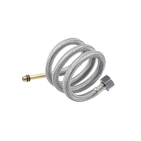 Flessibile acqua F 3/8" x M 10mm da 50cm tramato in acciaio inox con codolo per rubinetto miscelatore