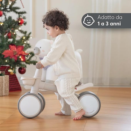 Kikkaboo - Cavalcabile Bambino Triciclo Senza Pedali Zipi