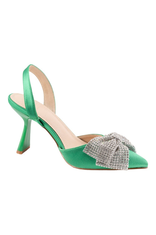 TWENTY FOUR HAITCH Scarpe con Tacco Verde da donna