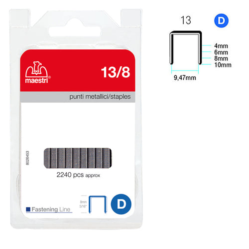 Punti 13/8 In Blister Da 2240 P. Ro-Ma