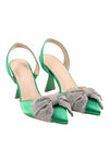 TWENTY FOUR HAITCH Scarpe con Tacco Verde da donna