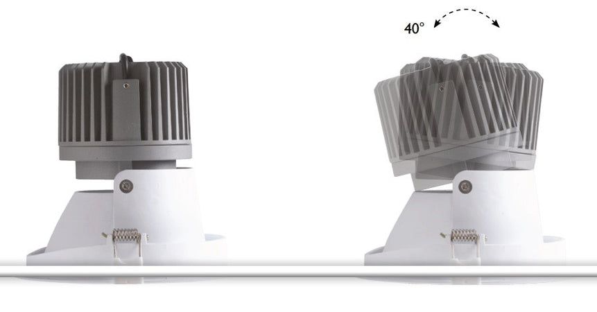 Faretto Incasso Cartongesso Tondo Bianco Led 30 watt Luce Calda
