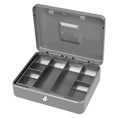 Cassetta Portavalori Secur 25X18X9Cm Grigio Chiaro