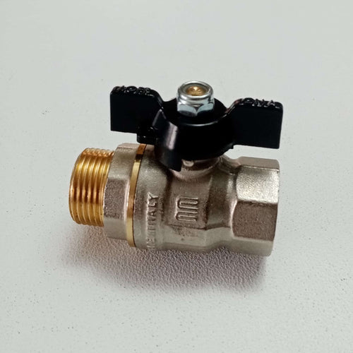 Enolgas valvola sfera saracinesca 1/2 MF leva corta nera