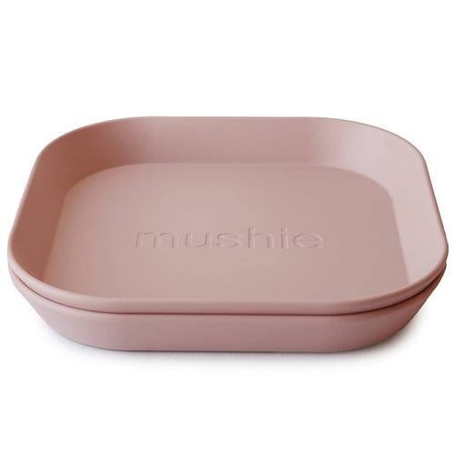 Set 2 Piatti Quadrati Solid Blush 19X19X3 Cm Mushie