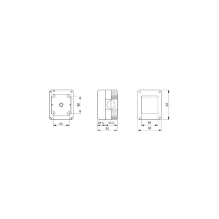 Gewiss IP40 contenitore 2P per apparecchi system protetto