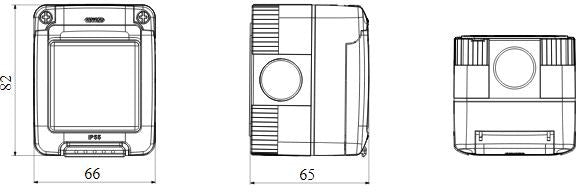 Gewiss IP55 contenitore 2P per apparecchi system protetto