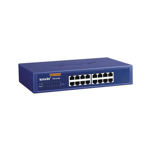 Switch di rete Tenda TEG1016D - 16 Porte Gigabit Ethernet (10/100/1000) - rack 1U