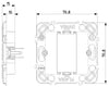Vimar supporto 1 modulo con griffe per scatole ø 60 mm da incasso