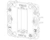 Vimar supporto 1 modulo con griffe per scatole ø 60 mm da incasso