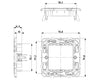 Vimar supporto 2 moduli con griffe per scatole da incasso ø 60 mm componibile con interasse 71 mm